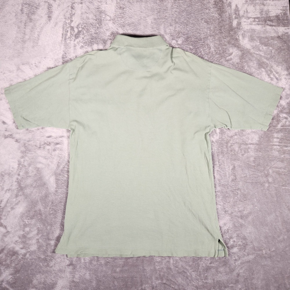 Tommy Bahama Polo Shirt Mens M Sage Green Short Sleeve Pique Cotton EUC - Picture 6 of 8